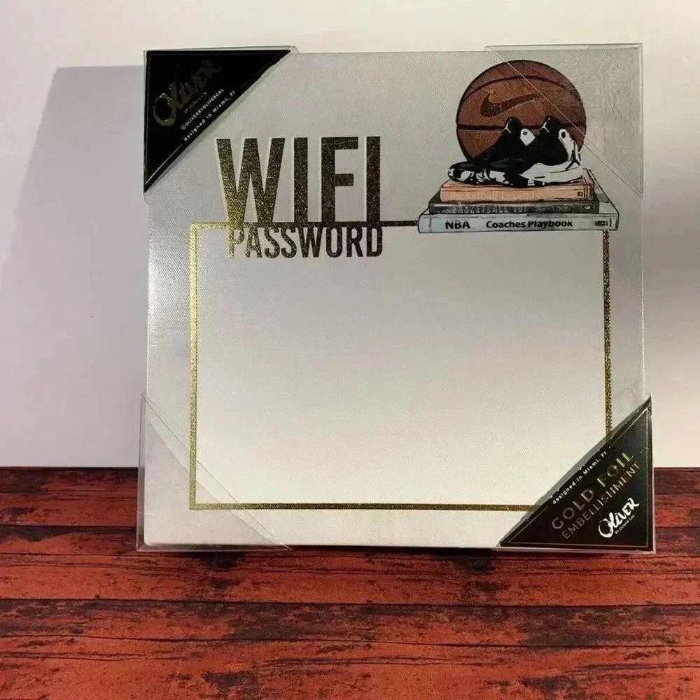 Oliver Gal Canvas Art WIFI Password 10x10